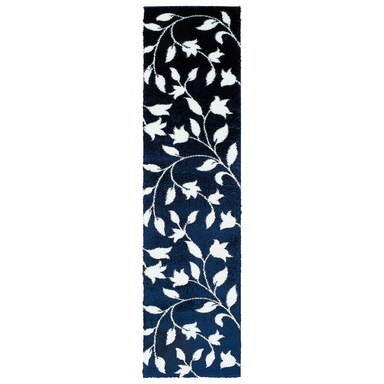 Nazar Rugs Tapis shaggy doux Oslo 637 bleu - 80x300 cm