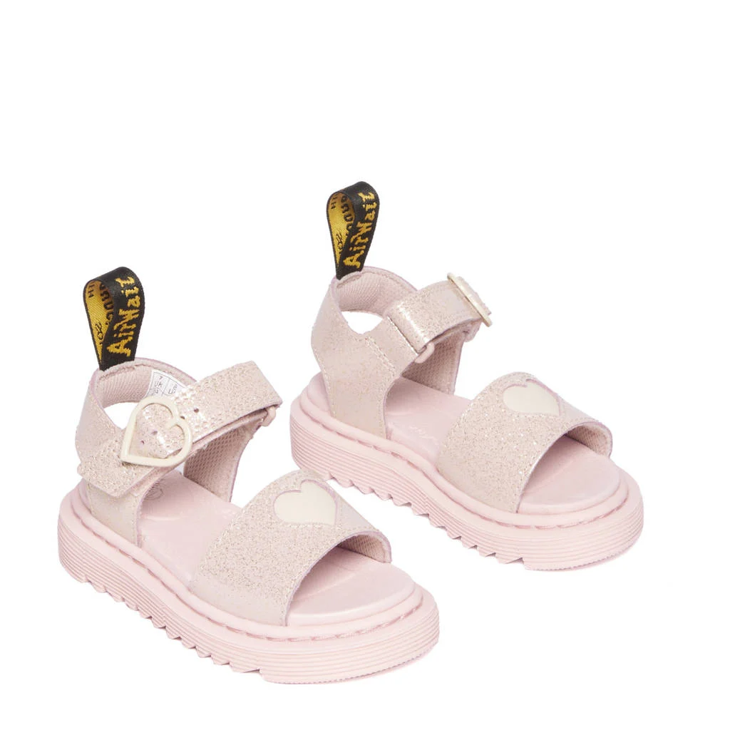 Dr. Martens Marlowe Hearts Tleren sandalen Powder Pink