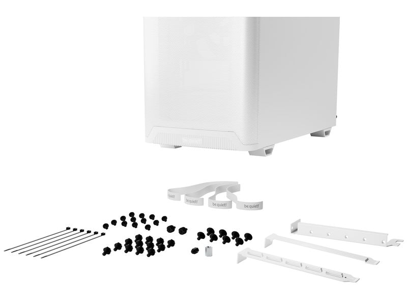 be quiet! PC-Gehäuse Pure Base 501 Airflow Weiss ATX-Gehäuse mit kompakten Abmessungen im klassischen Design