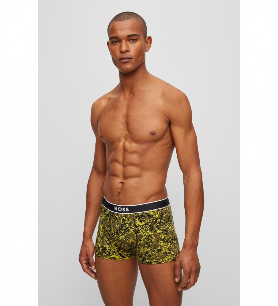 Cueca Boxer BOSS 24 Estampa multicolorida