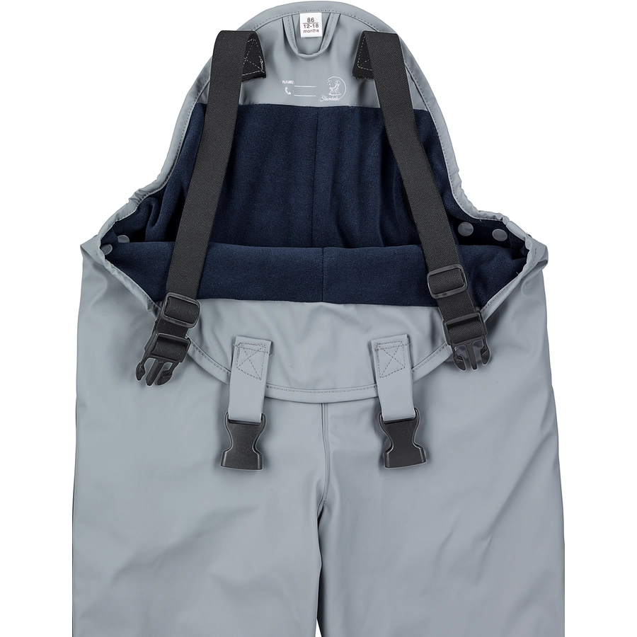 Sterntaler Regenträgerhose gefüttert rauchgrau
