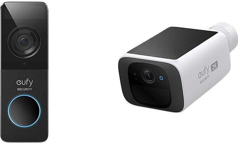 Eufy by Anker Videodeurbel + S220 Solocam beveiligingscamera bundel - Voor buiten - Op zonne-energie