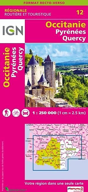 IGN - NR12 OCCITANIE PYRENEES QUERCY RECTO VERSO