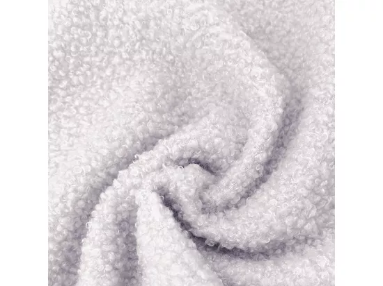 Banc de rangement 120x40x40 cm - en tissu peluche - Blanc