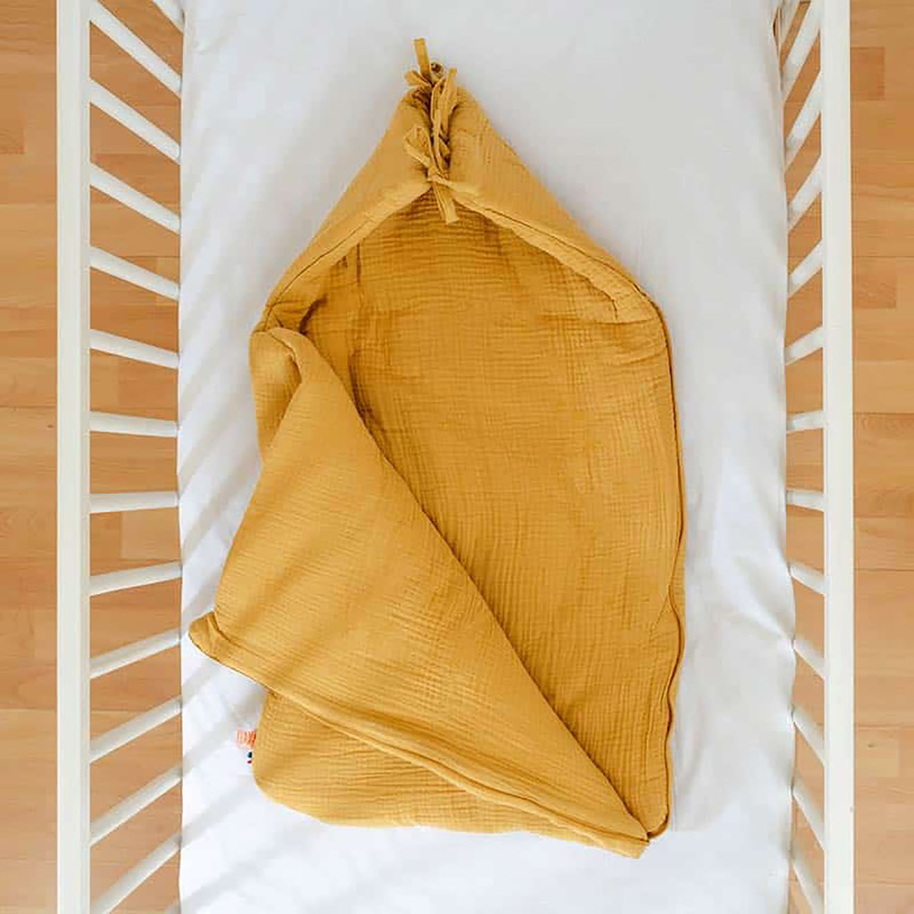 Papate Nid d'Ange en Coton Bio honey - 75x75 cm