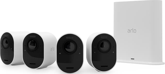 Arlo Ultra 2 4K trådløst sikkerhedskamera (4-pak, hvid)