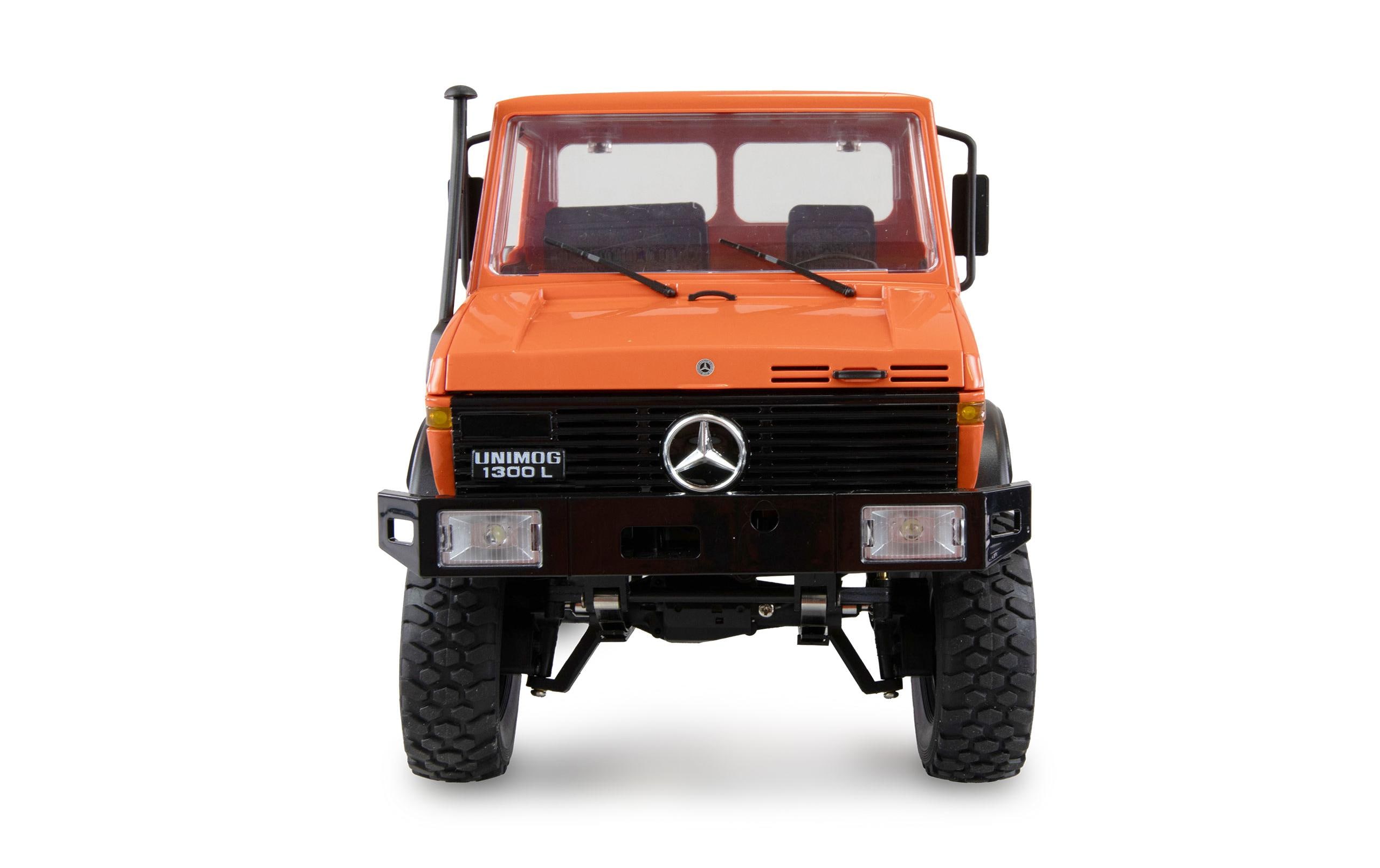 Mercedes-Benz Unimog Advanced 4WD Orange, RTR, 1:12<br>Originalgetreues Unimog RC-Modell mit 2-Gang Getriebe und Differentialsperren