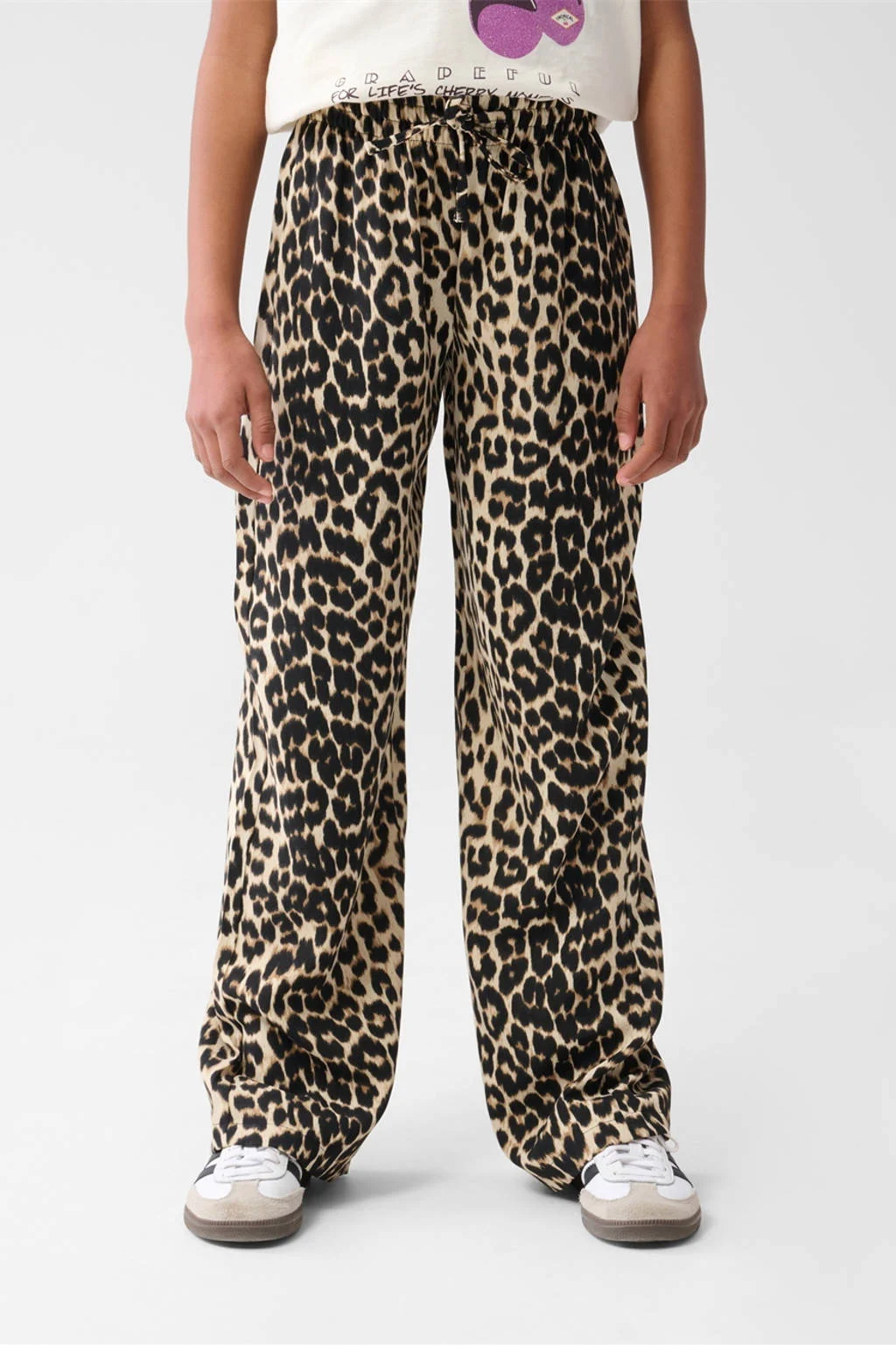 Shoeby wide leg palazzo broek bruin
