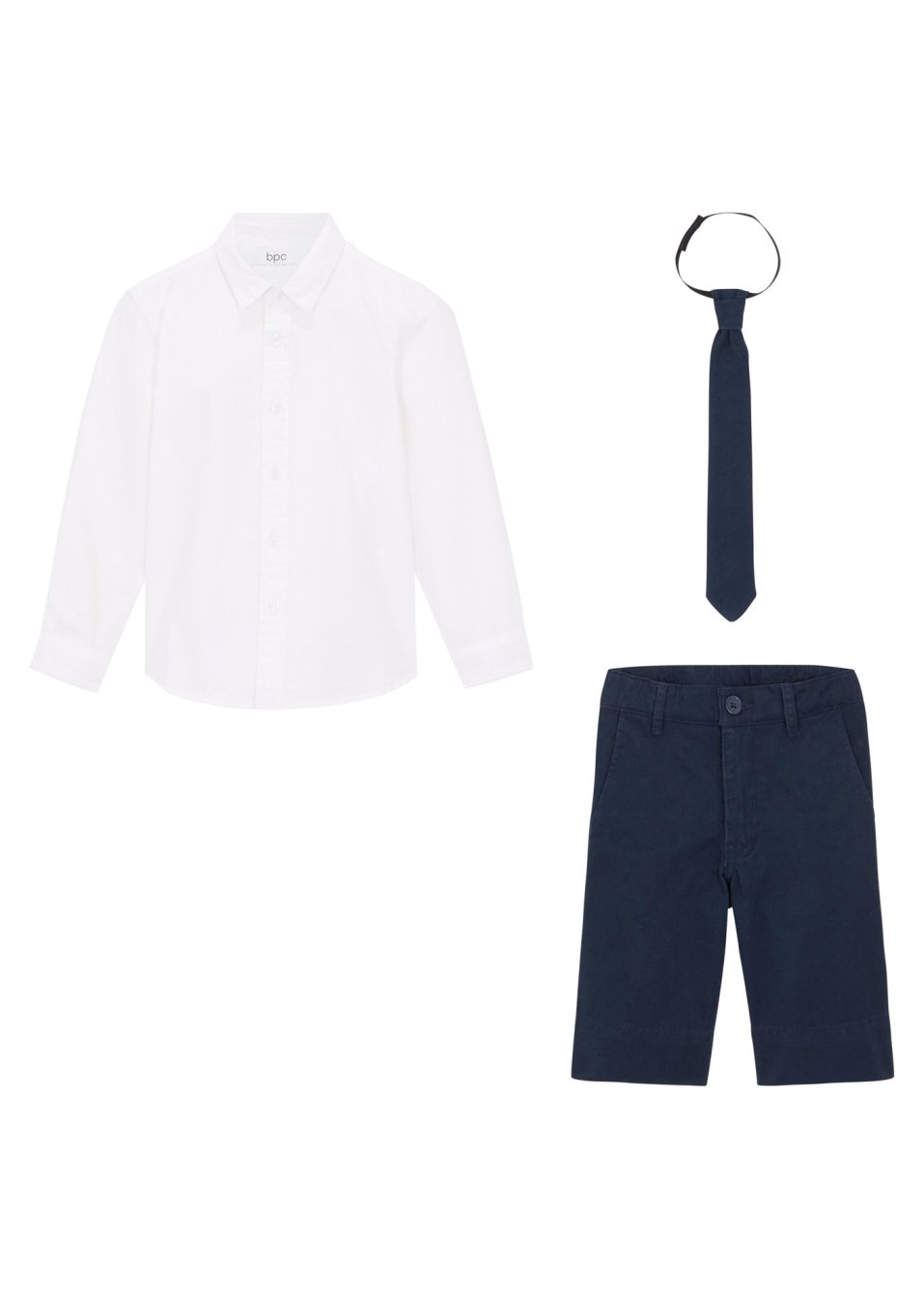 Ensemble festif bermuda, chemise et nœud papillon pour garçon (Ens. 3 pces.)