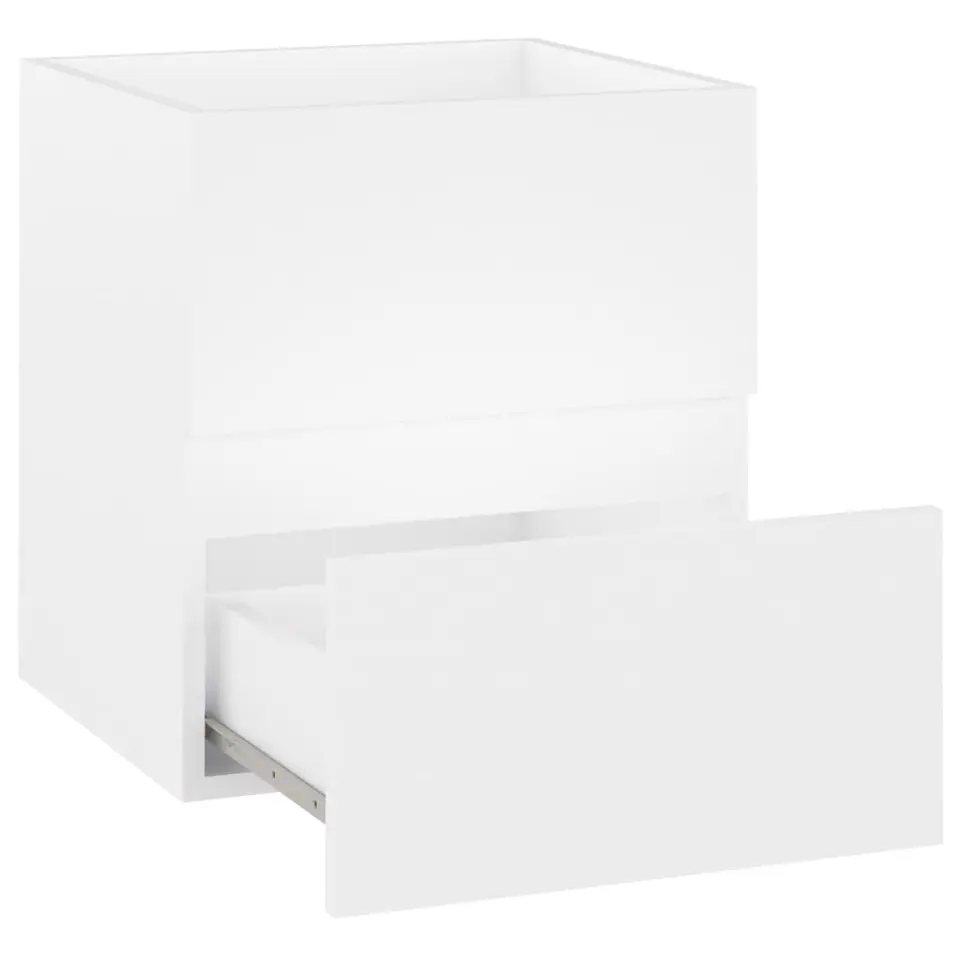 vidaXL - Wastafelkast - Wit - Bewerkt hout - 41 x 38.5 x 45 cm