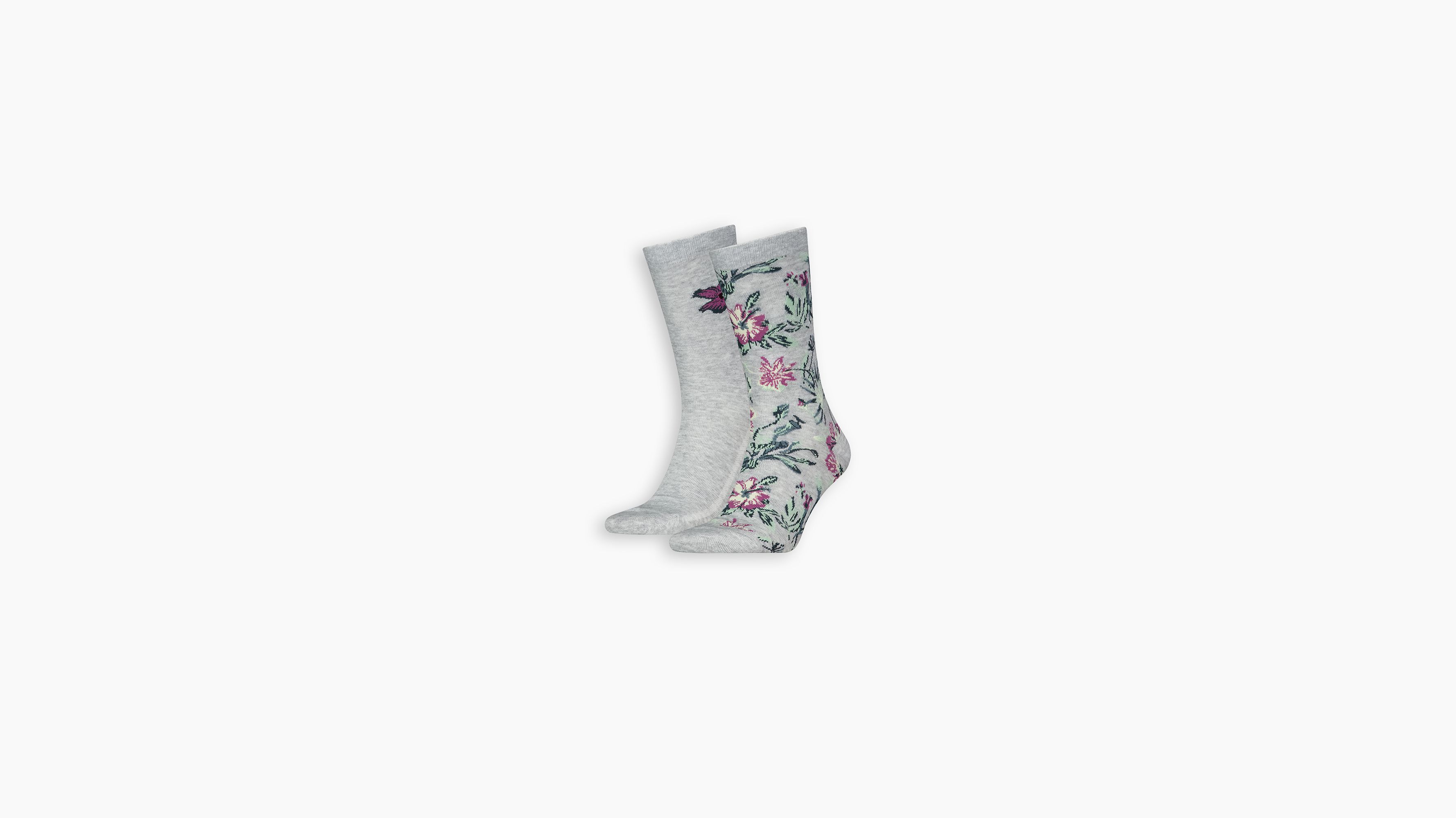 Levi's® chaussettes standard Fleur - Lot de 2 - Grey Combo - Gris
