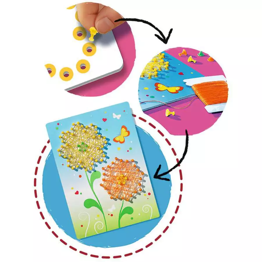 Ravensburger BeCreative String Art Butterflies bunt