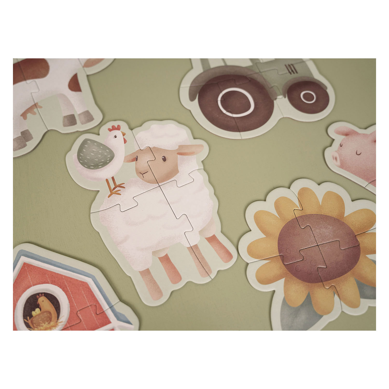 Little Dutch Legpuzzel 6in1 Little Farm FSC