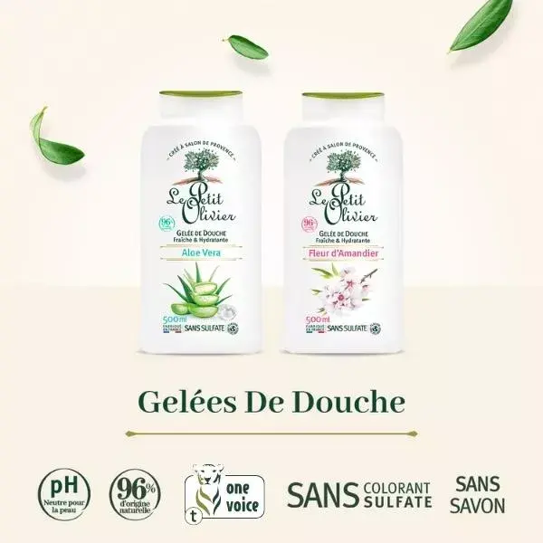 Le Petit Olivier - Gel de Banho - Flor de Amêndoa - Sem Sabão 500ml