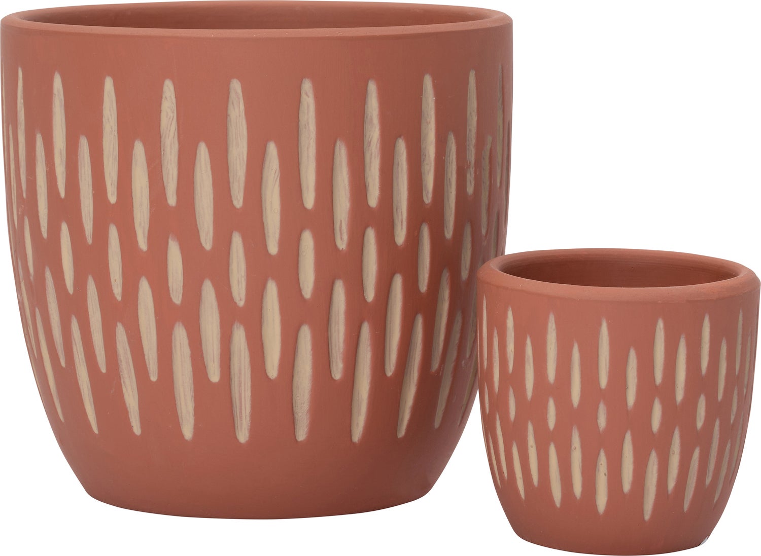 Intratuin pot Brent terracotta D 7 x H 6,5 cm