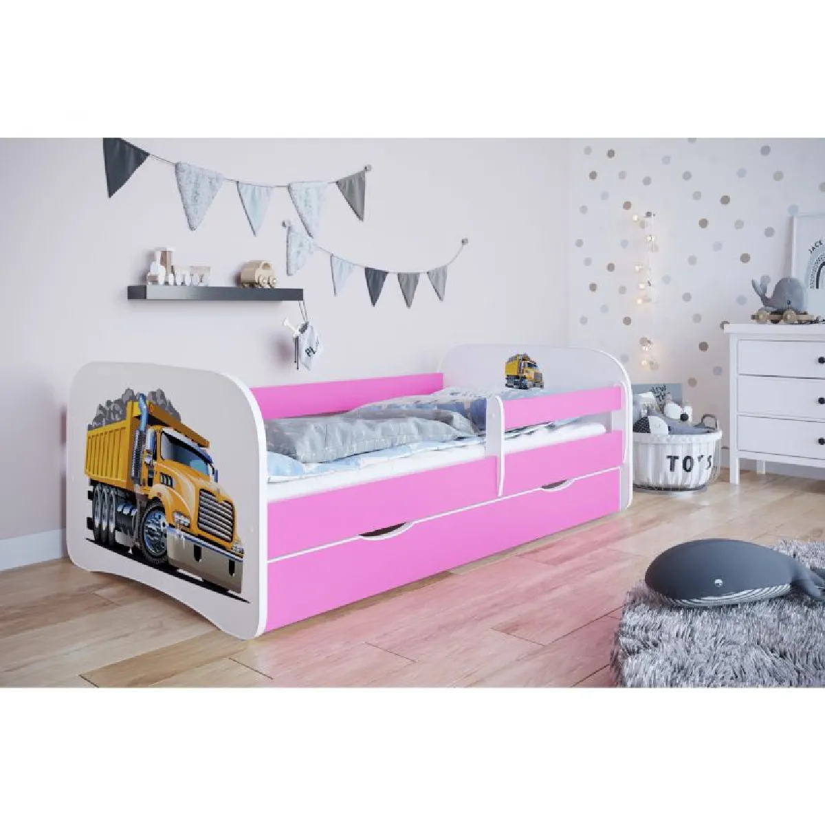 Lit camion Babydreams - 140/70 - Rose
