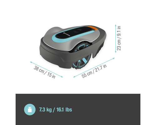 GARDENA SILENO stadsrobotmaaier, 600 m², Bluetooth