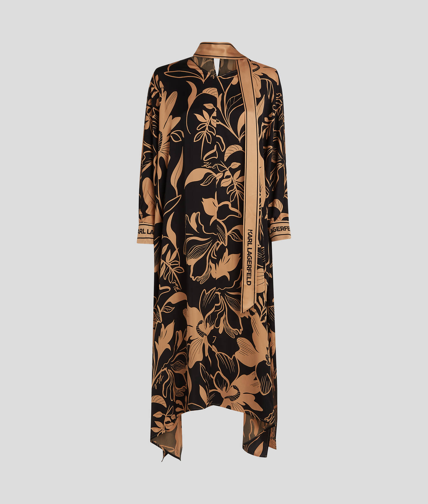 ROBE KAFTAN - All Over Orchid Print