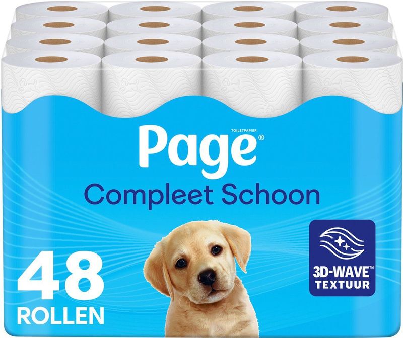 Page toiletpapier - 48 rollen - Compleet Schoon wc papier - met een vleugje katoen