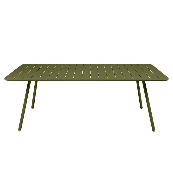 Fermob - Luxembourg Tisch, rechteckig, 100 x 207 cm, pesto