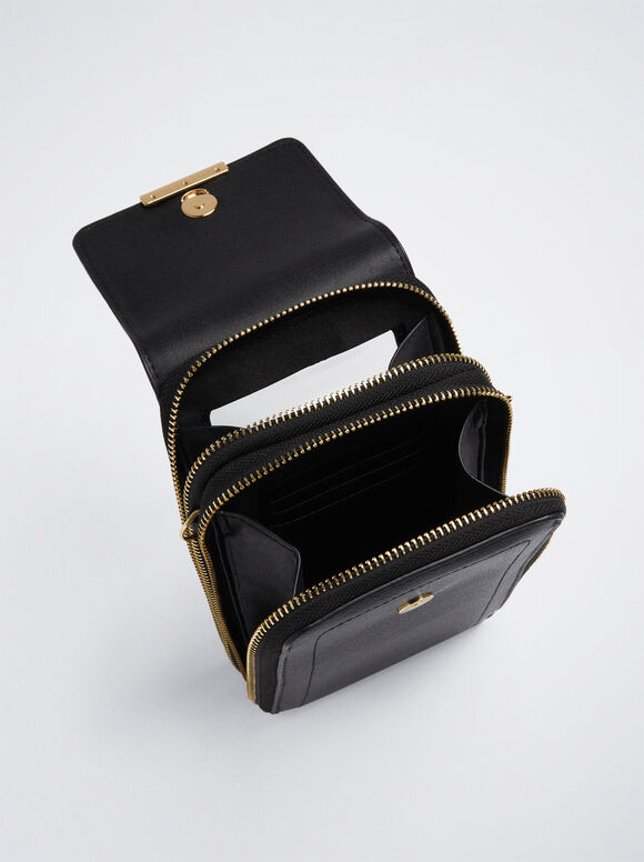 Bolsa Para Móvil Con Bandolera - Negro