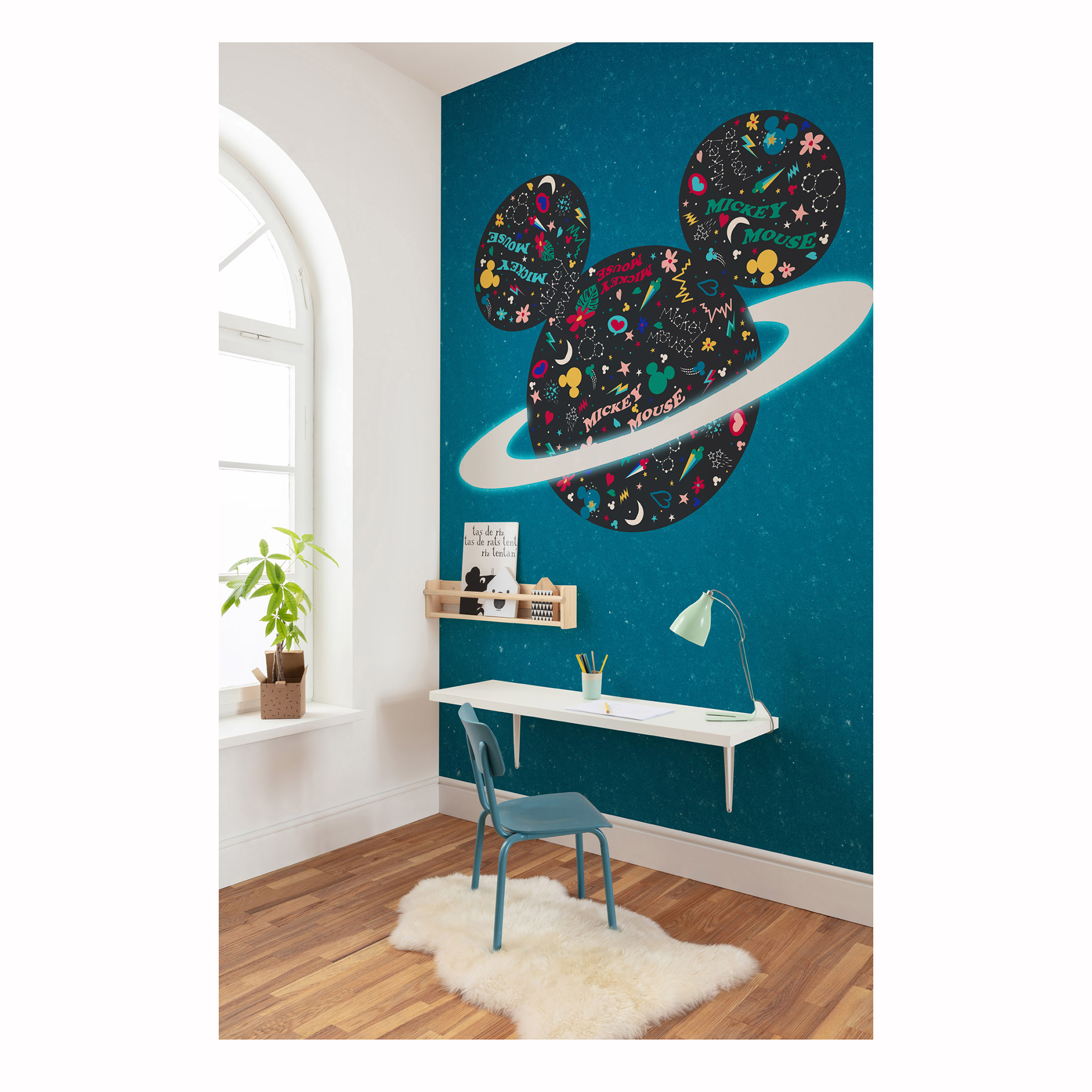 Vlies-Fototapete PLANET MICKEY - 200x280 cm