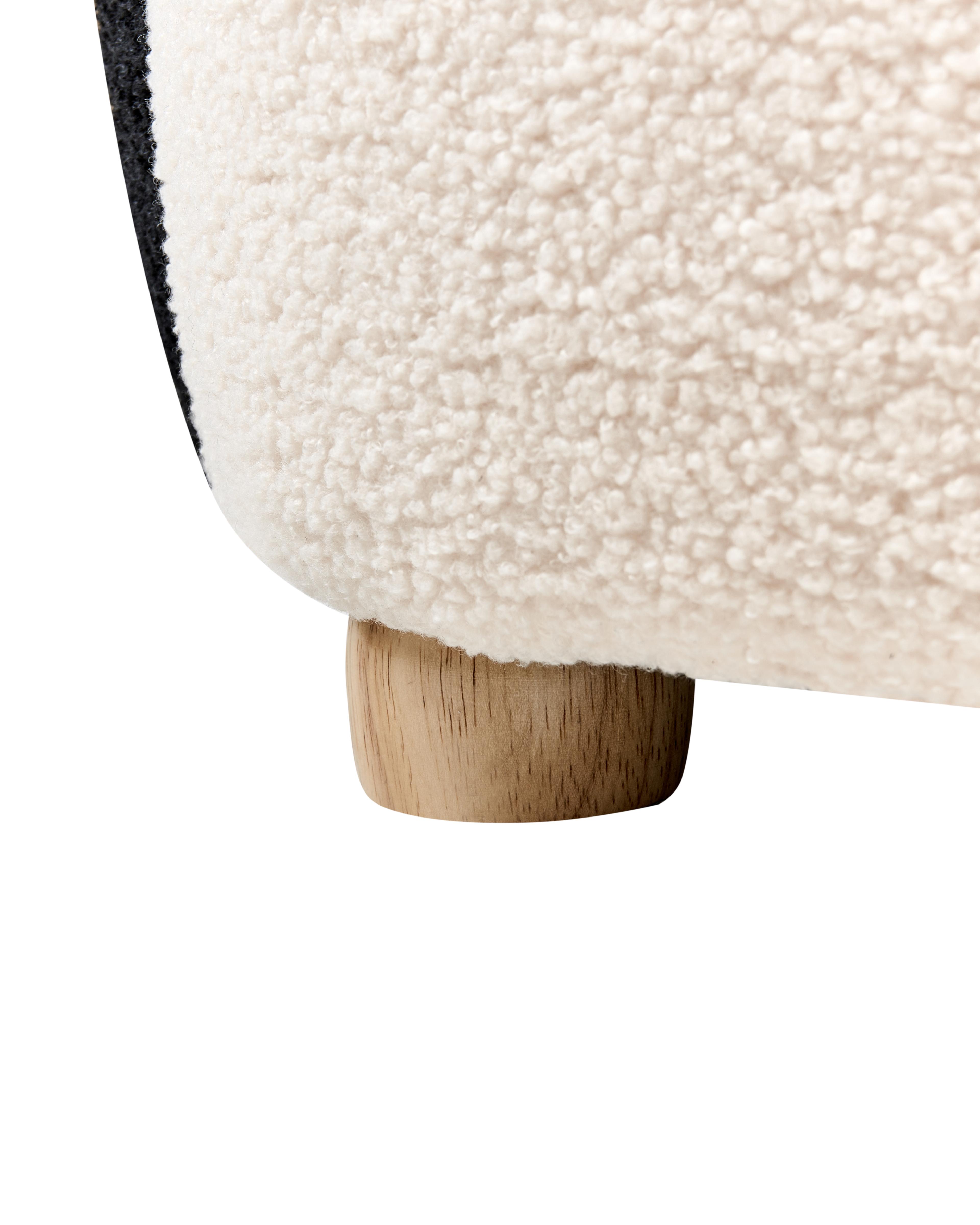 Kinderfauteuil Pinguïn FYN Bouclé Zwart