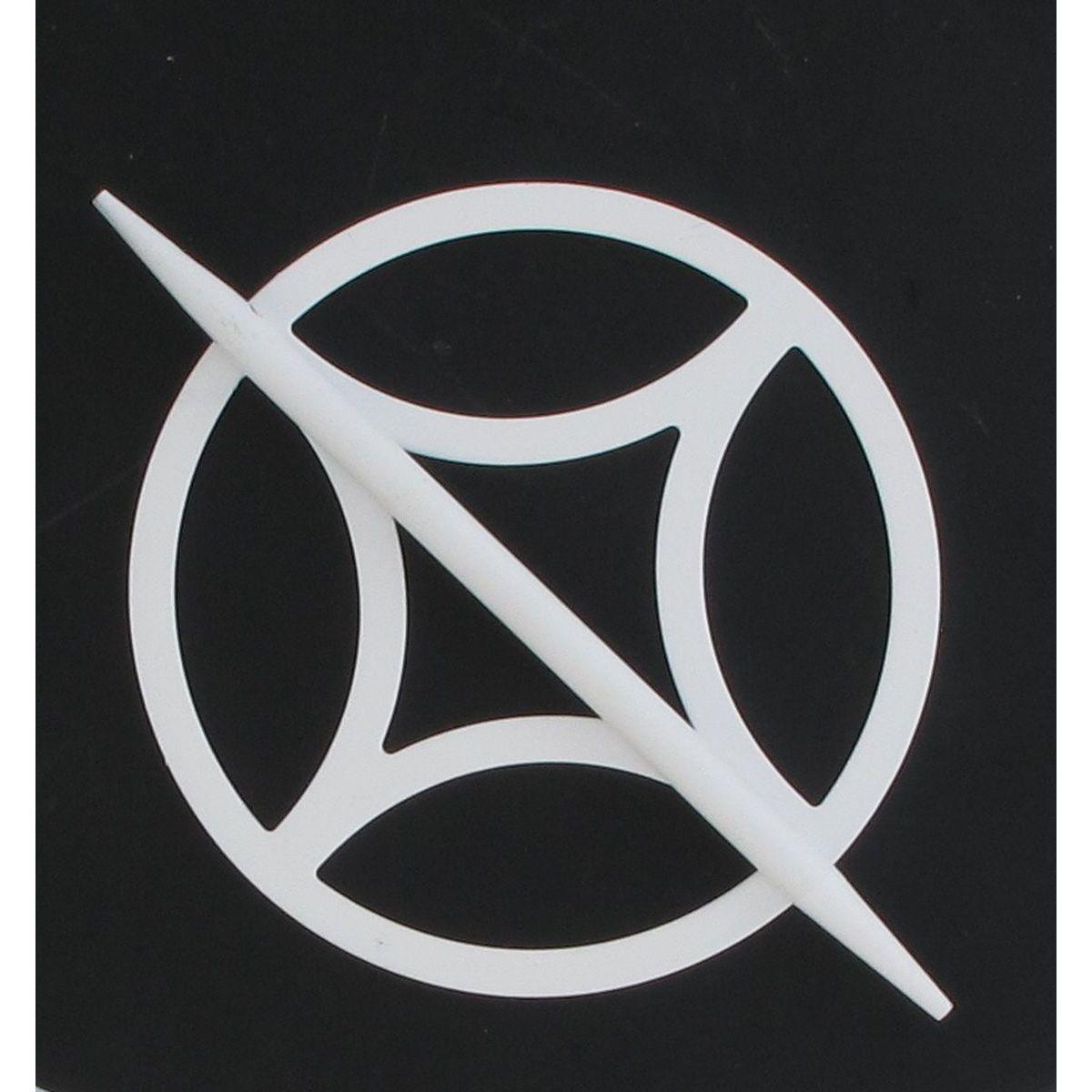 EMBRASSE METAL RETRO PM BLANC MAT