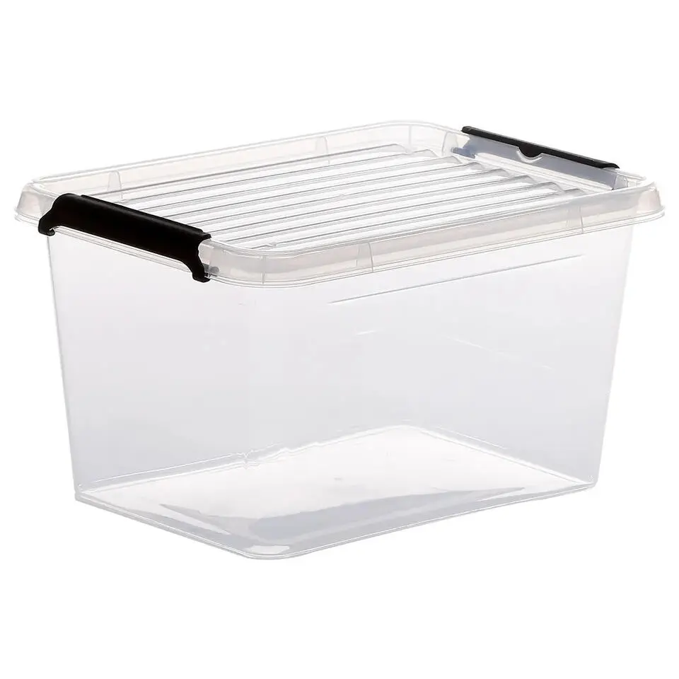 5Five Opbergkist met deksel - Clip Box - 2L - 19x15x11 cm