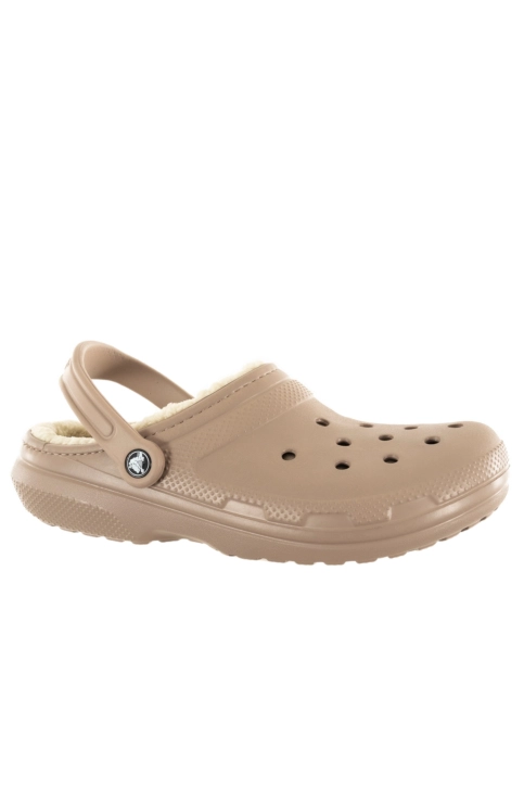Sandales - nu-pieds crocs classic lined clog 2yb mrm/bone