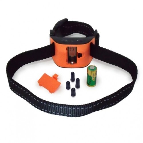 Coleira antilatido automática Daonly, laranja, para cães de pequeno porte.