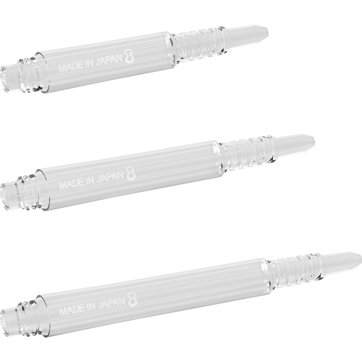 8 Flight - Regular Fixed Shaft - Transparent