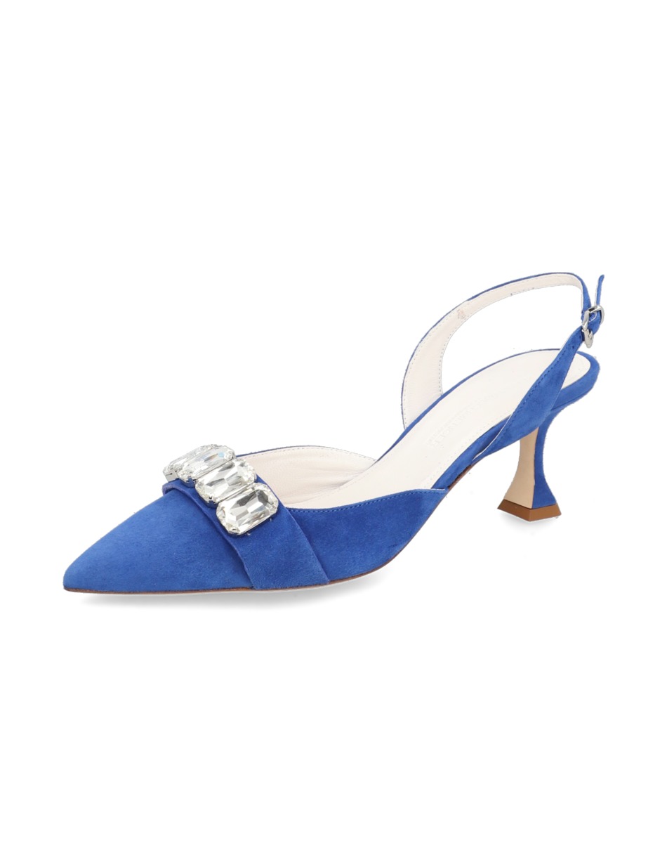 Veloursleder Slingpumps