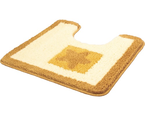 Strandtoiletmat, 50 x 50 cm, zandbeige