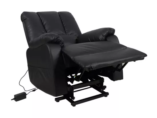 Fauteuil relax electrique TAIWAN simili noir PU