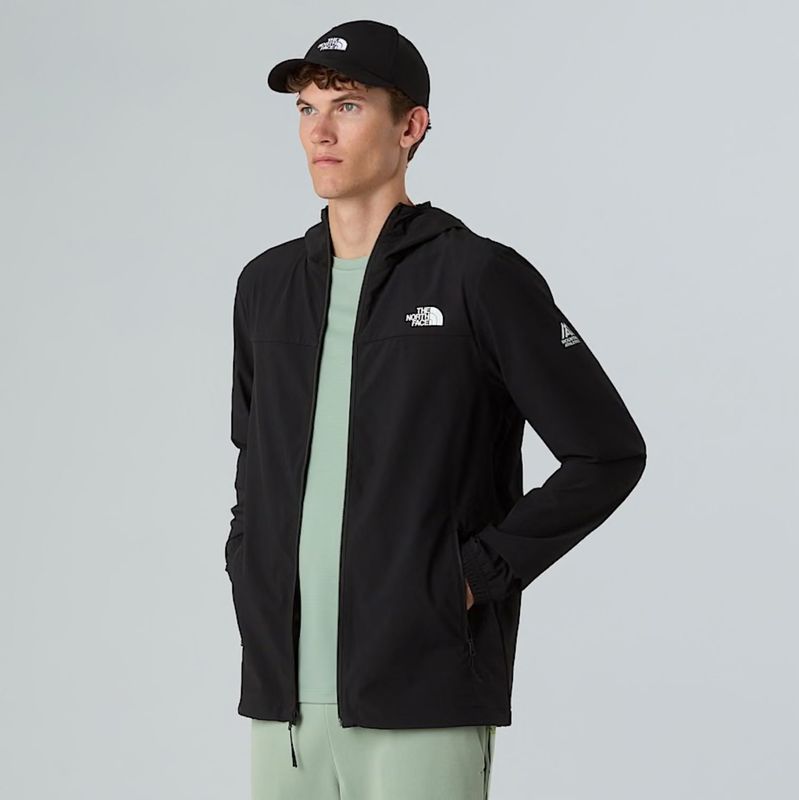 The North Face - Jassen - Zwart - Polyester - Winddichte Hoodie met Flash Dry-XD Technologie