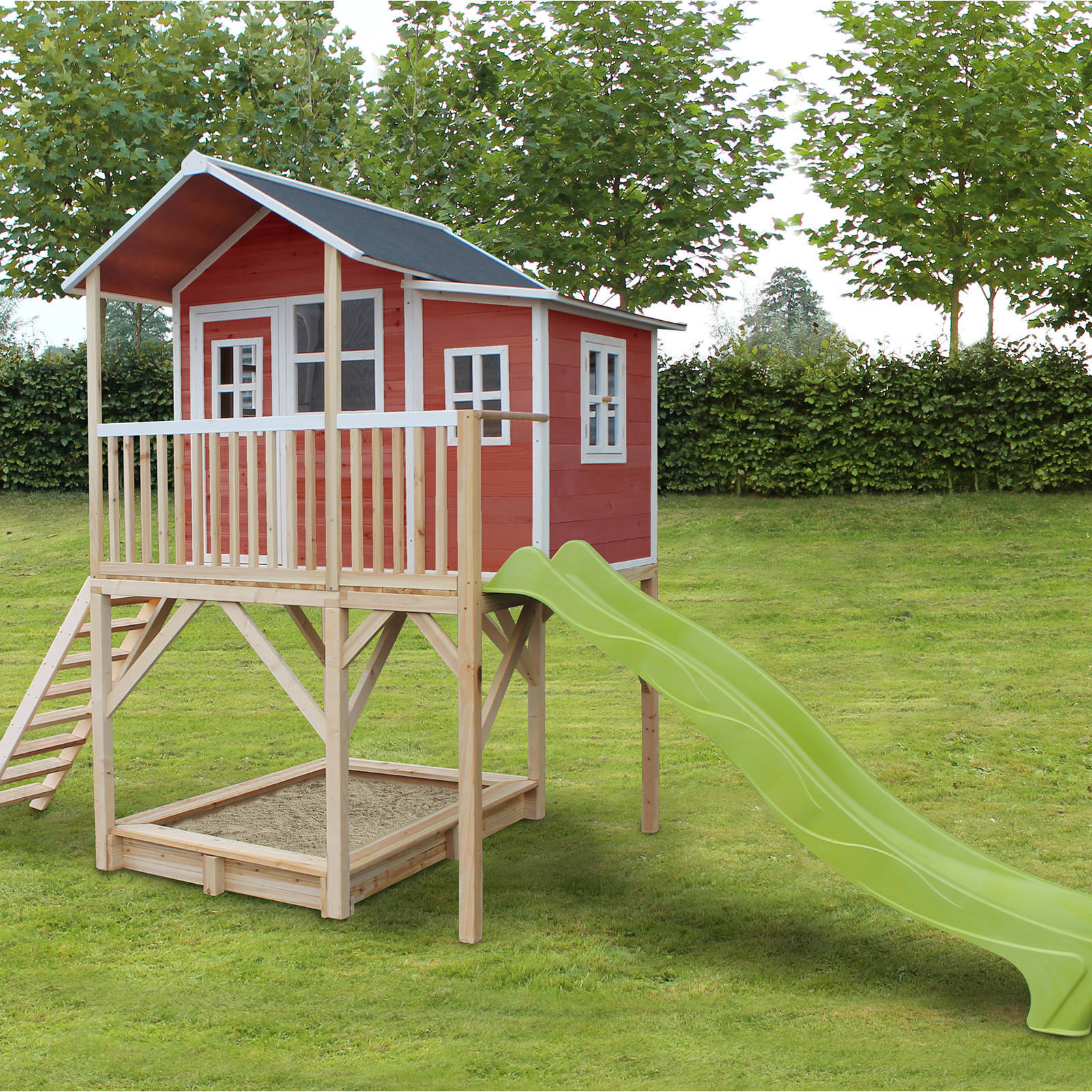 EXIT Loft 750 Loft 750 houten speelhuis - rood