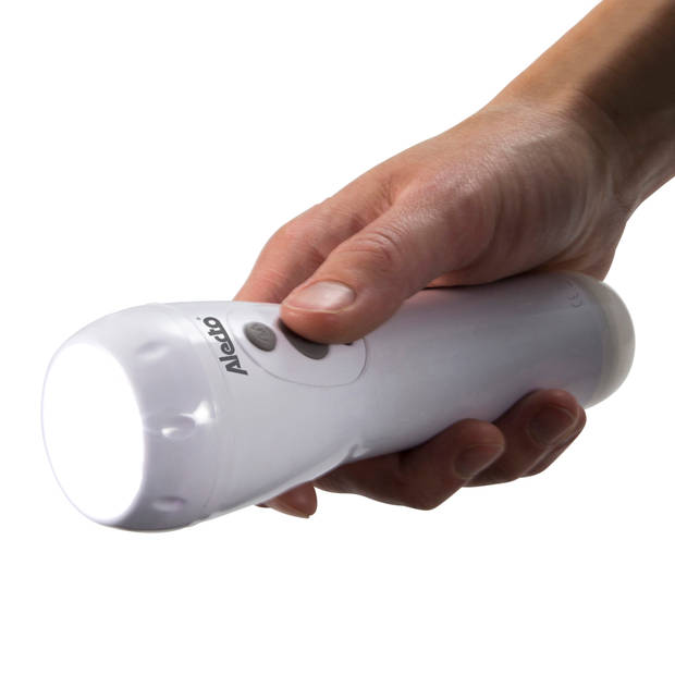 Oplaadbare LED zaklamp / automatisch LED nachtlampje Alecto Wit