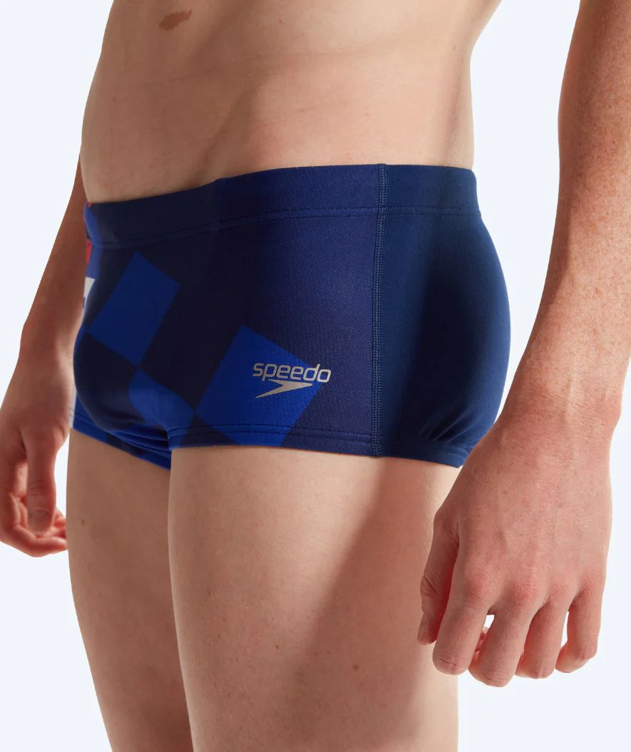 Speedo trunks til mænd - Placement Digital - Blå/rød