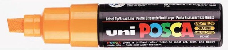 Posca - PC8K - Verfstift - Oranje - 6 Stuks - 8mm Punt