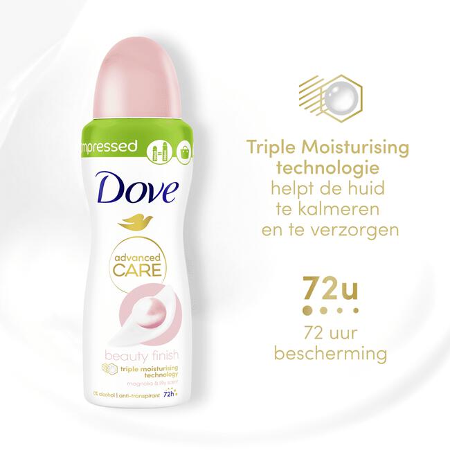 Dove Beauty Finish Compressed Deodorant Spray 100 ML