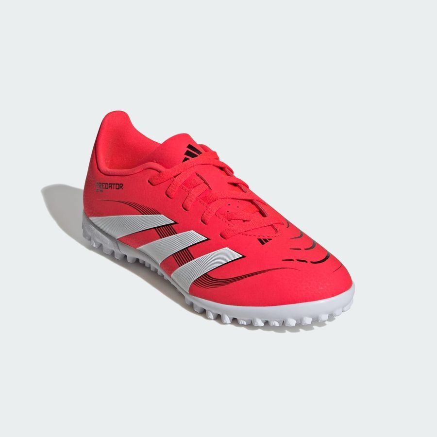 adidas Predator Club TF Pure Victory - Lucid Red/Blanc/Noir Enfant