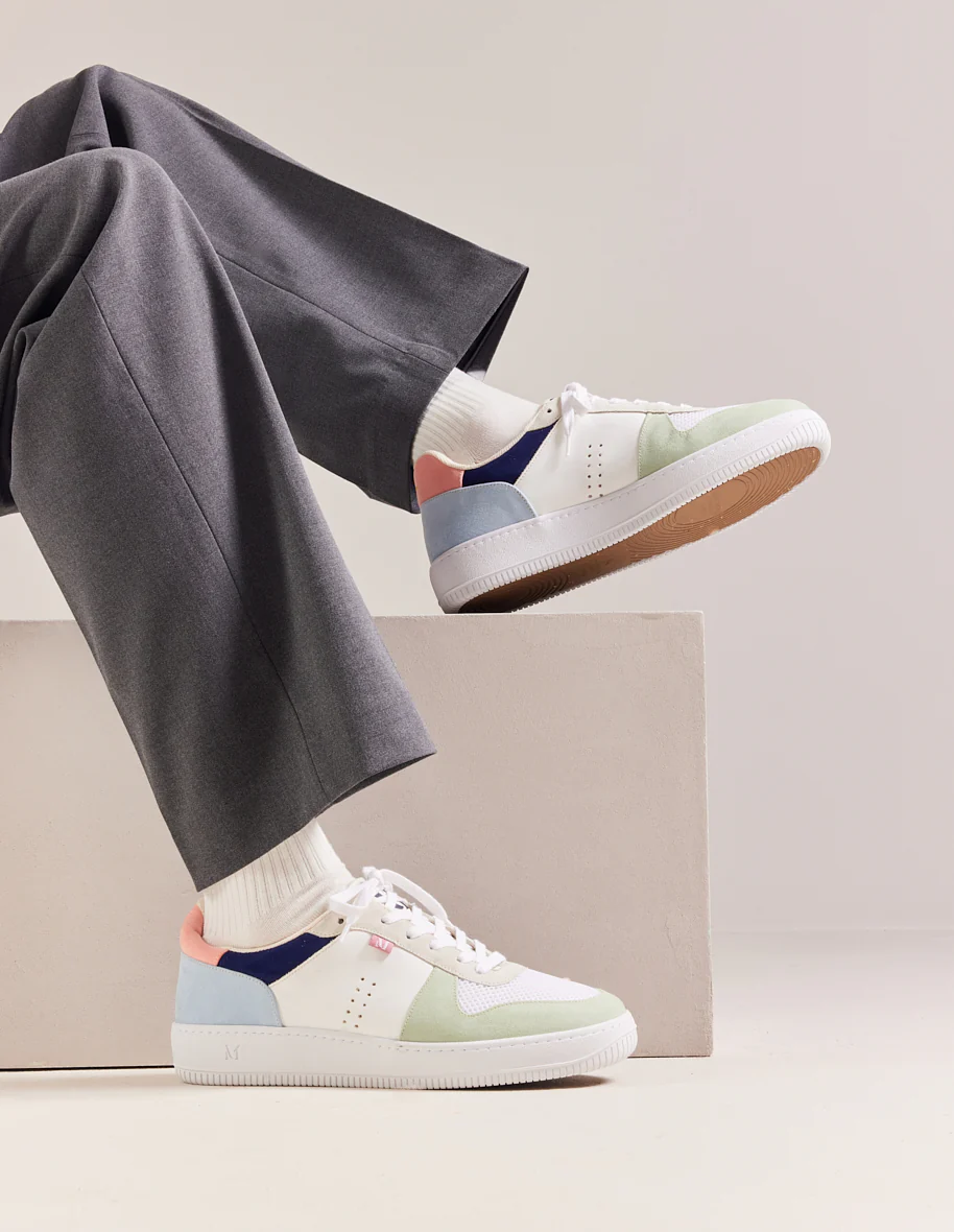 Baskets basses Maxence H - Sauge blanc