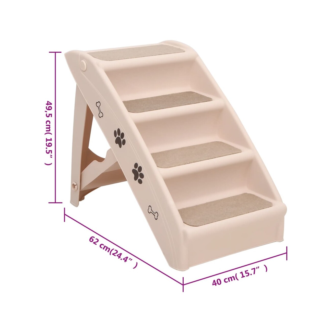 VidaXL Hundetreppe
