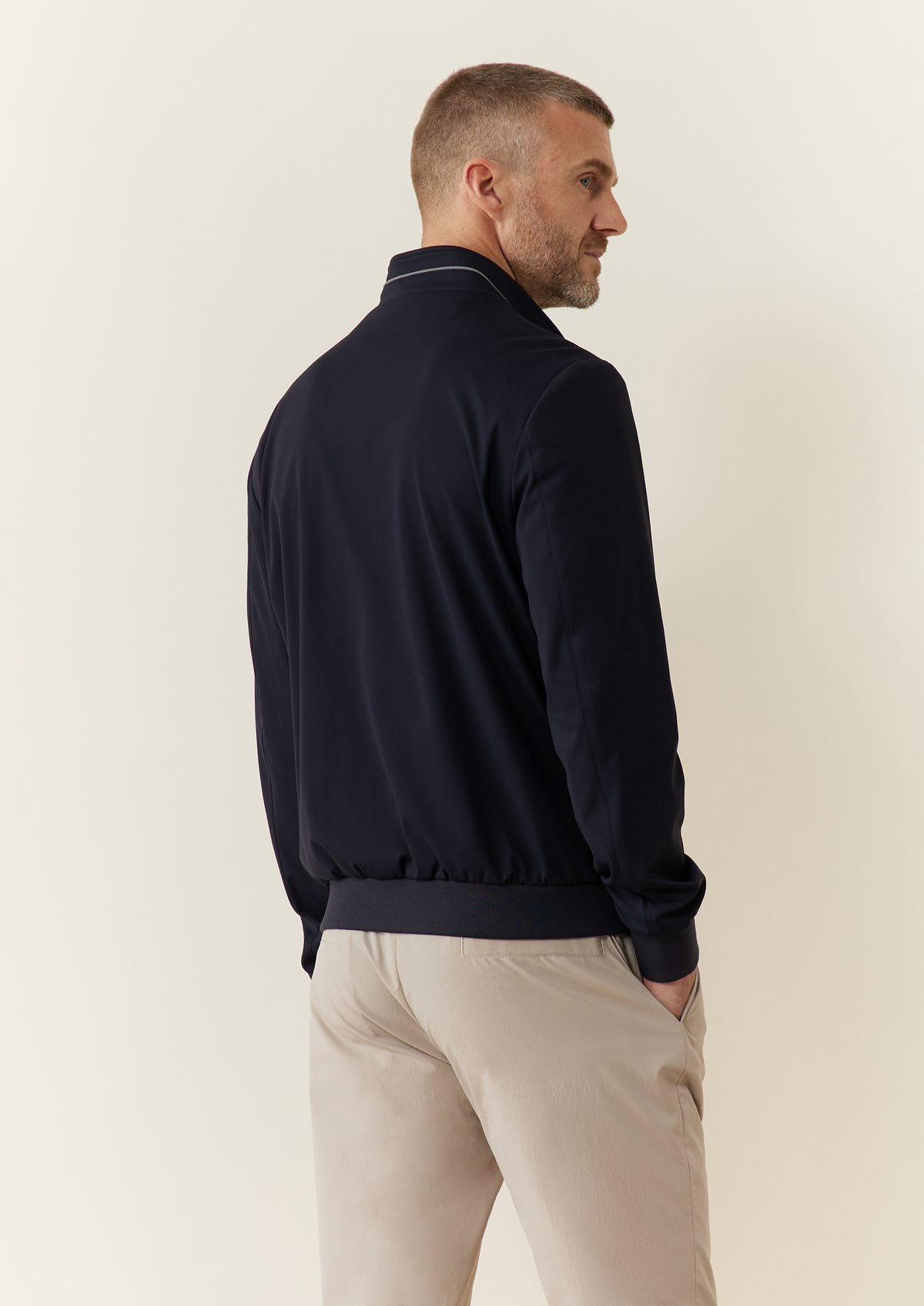 Blouson Souriant uni bleu marine