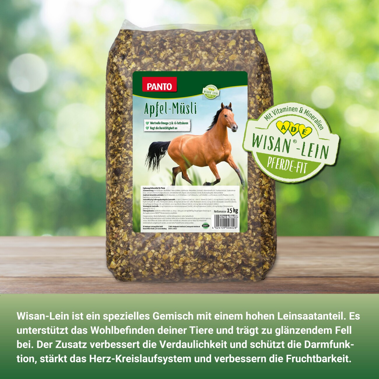 Panto Apfelmüsli mit Wisan®-Lein