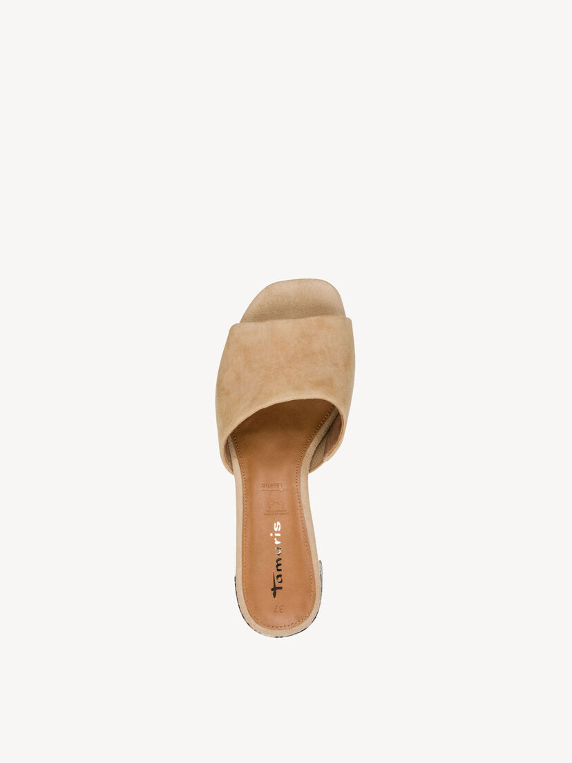Leren Slipper - beige