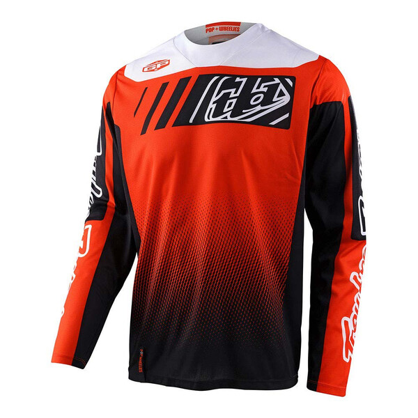 Troy Lee Designs - Maillot GP Icon Noir / Orange / Blanc
