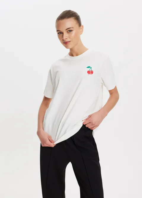 T-shirt met print imagine off-white (WIT.O)