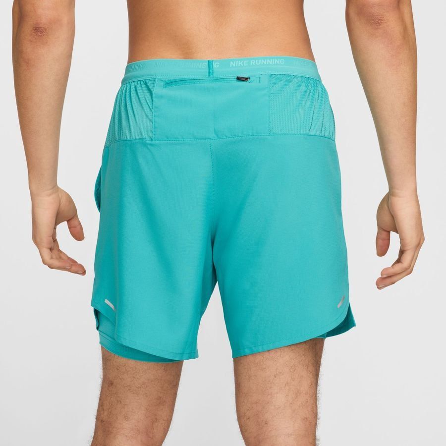 Nike Short Running Dri-FIT Stride 2 EN 1 - Cactus/Argenté